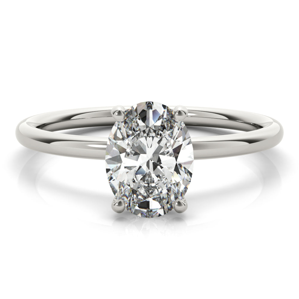 Oval Center Diamond Engagement Ring · 1.05 ct tw
