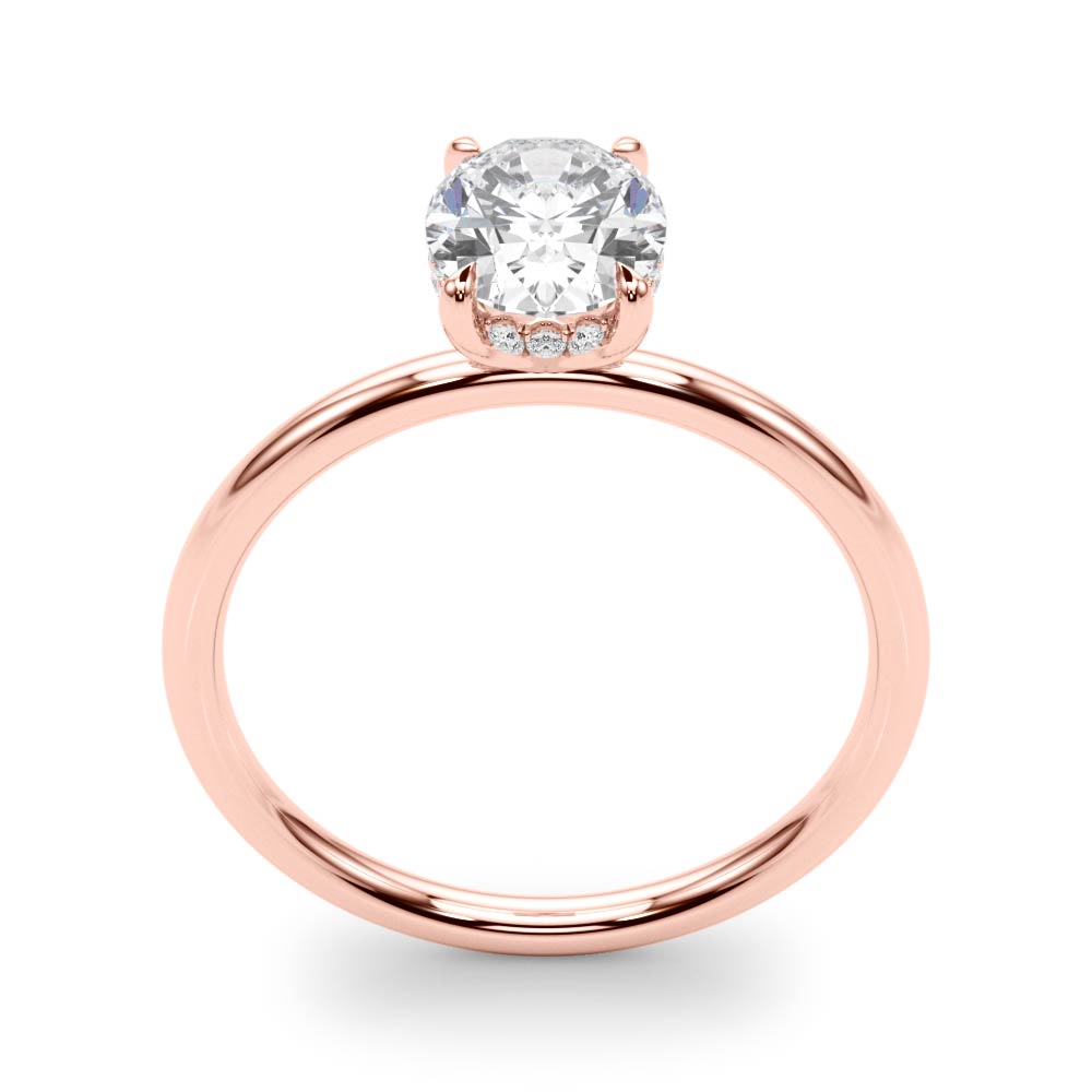 Oval Center Diamond Engagement Ring · 0.43 ct tw