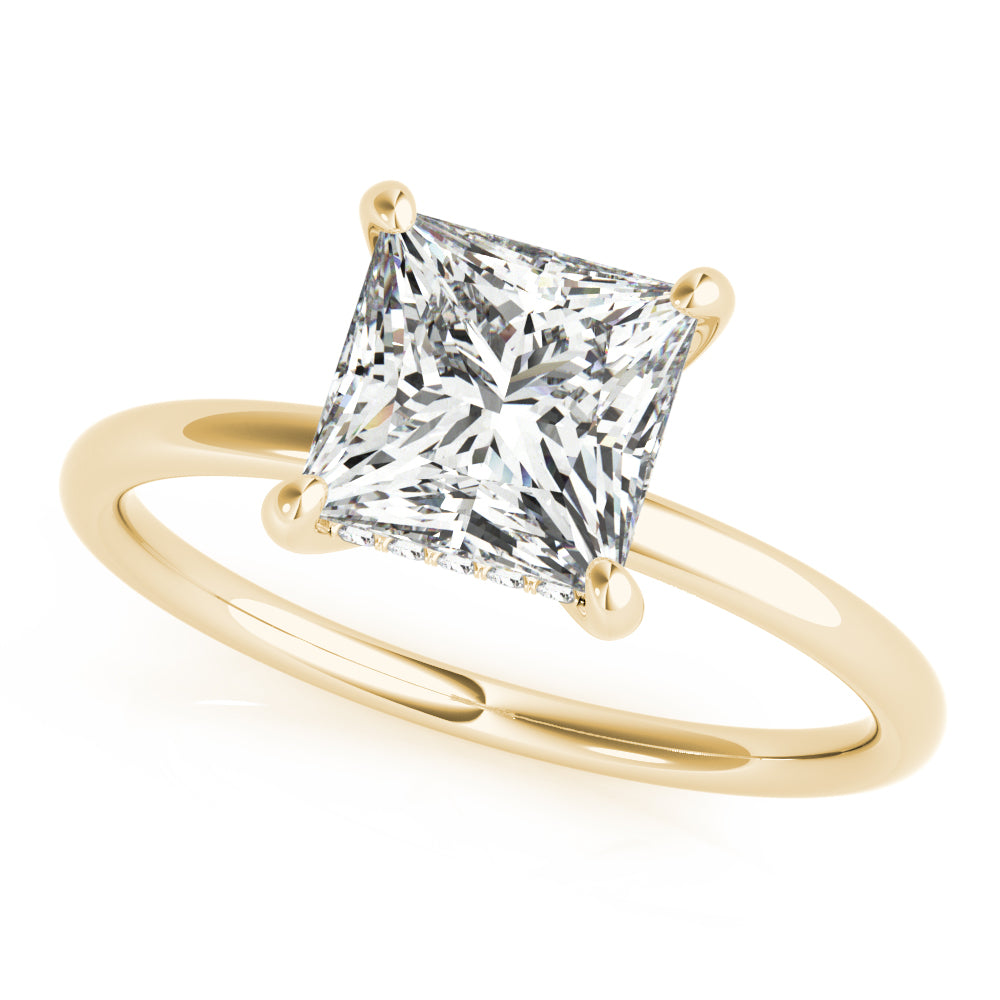 Square Princess Cut Center Diamond Engagement Ring · 1.88 ct tw