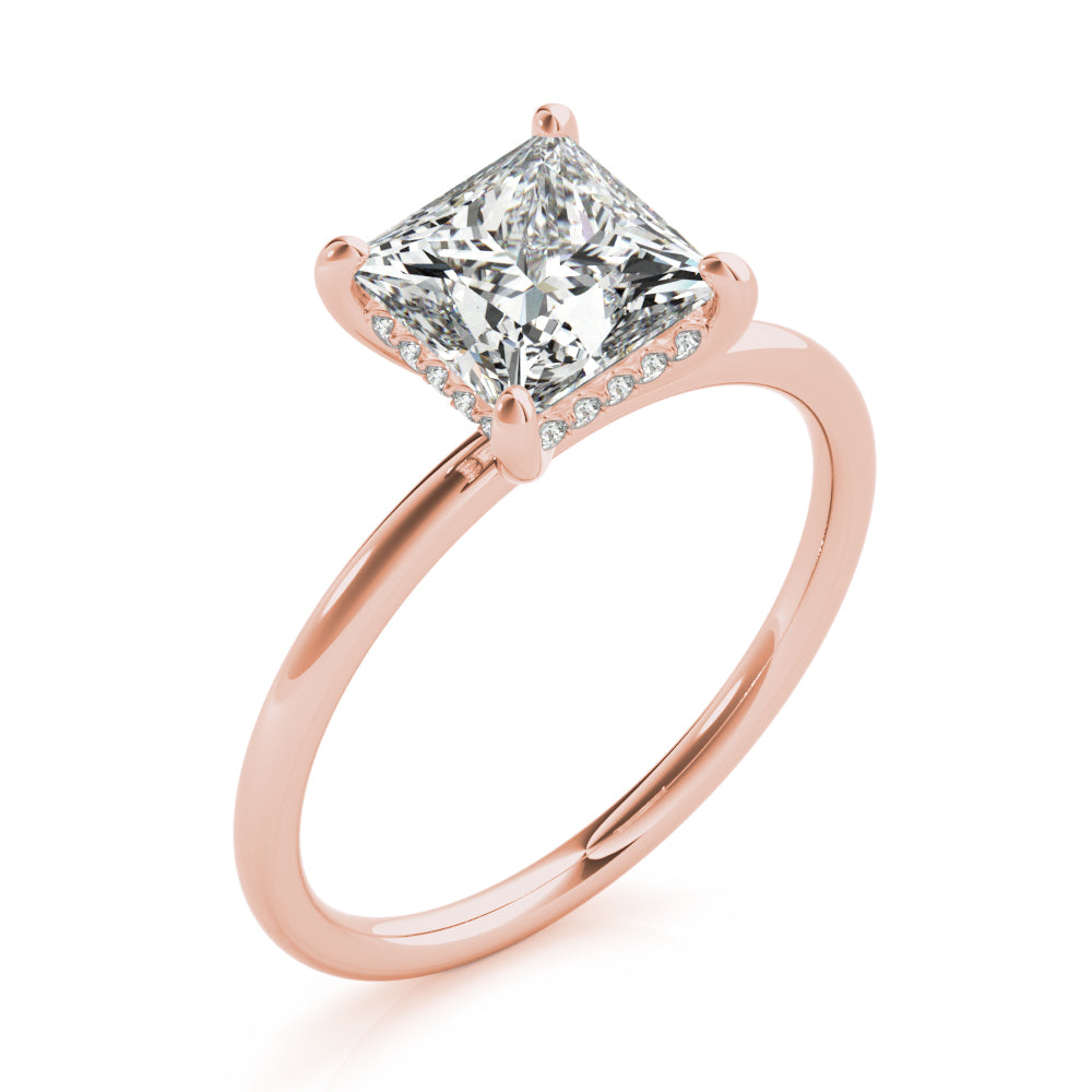 Square Princess Cut Center Diamond Engagement Ring · 1.41 ct tw