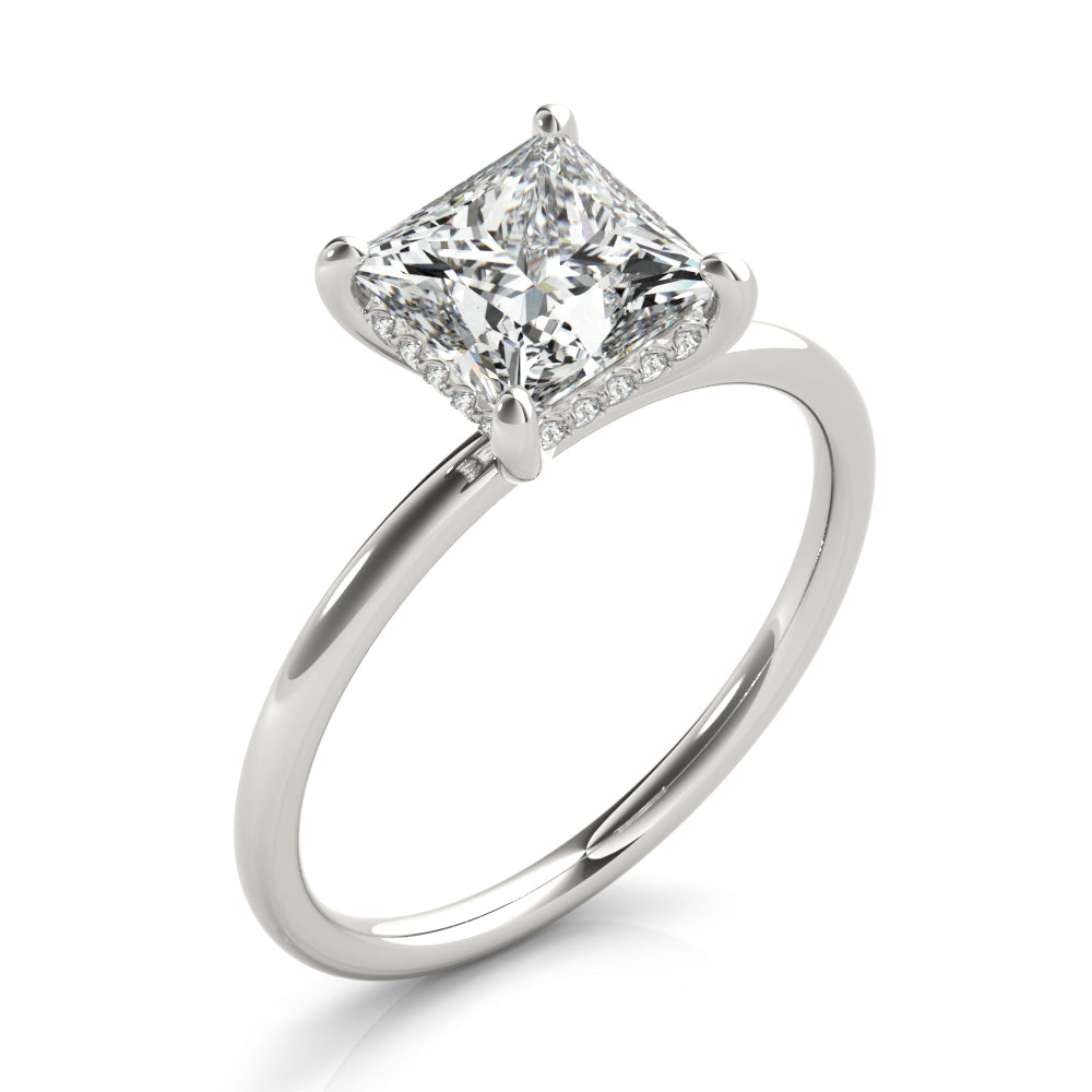 Square Princess Cut Center Diamond Engagement Ring · 1.56 ct tw