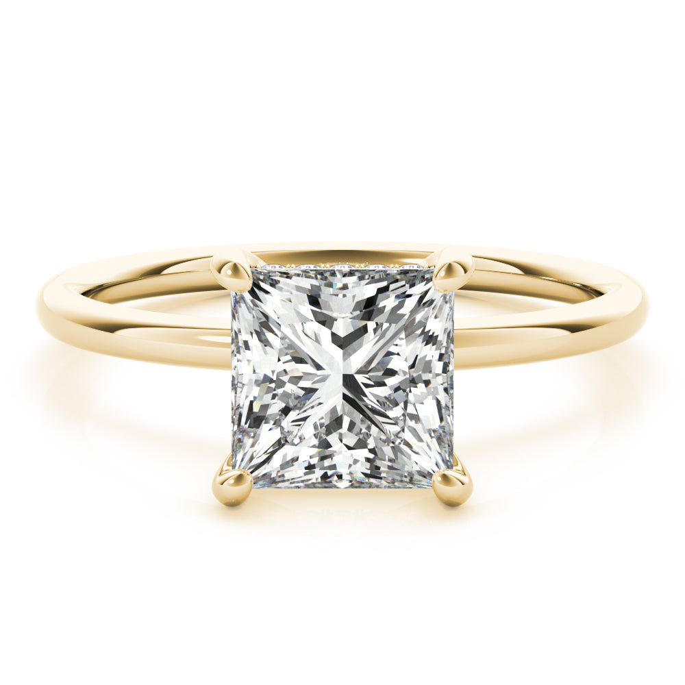 Square Princess Cut Center Diamond Engagement Ring · 2.58 ct tw