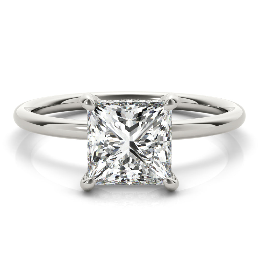 Square Princess Cut Center Diamond Engagement Ring · 1.41 ct tw