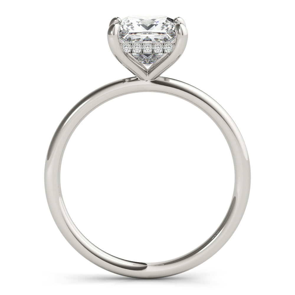 Square Princess Cut Center Diamond Engagement Ring · 0.64 ct tw