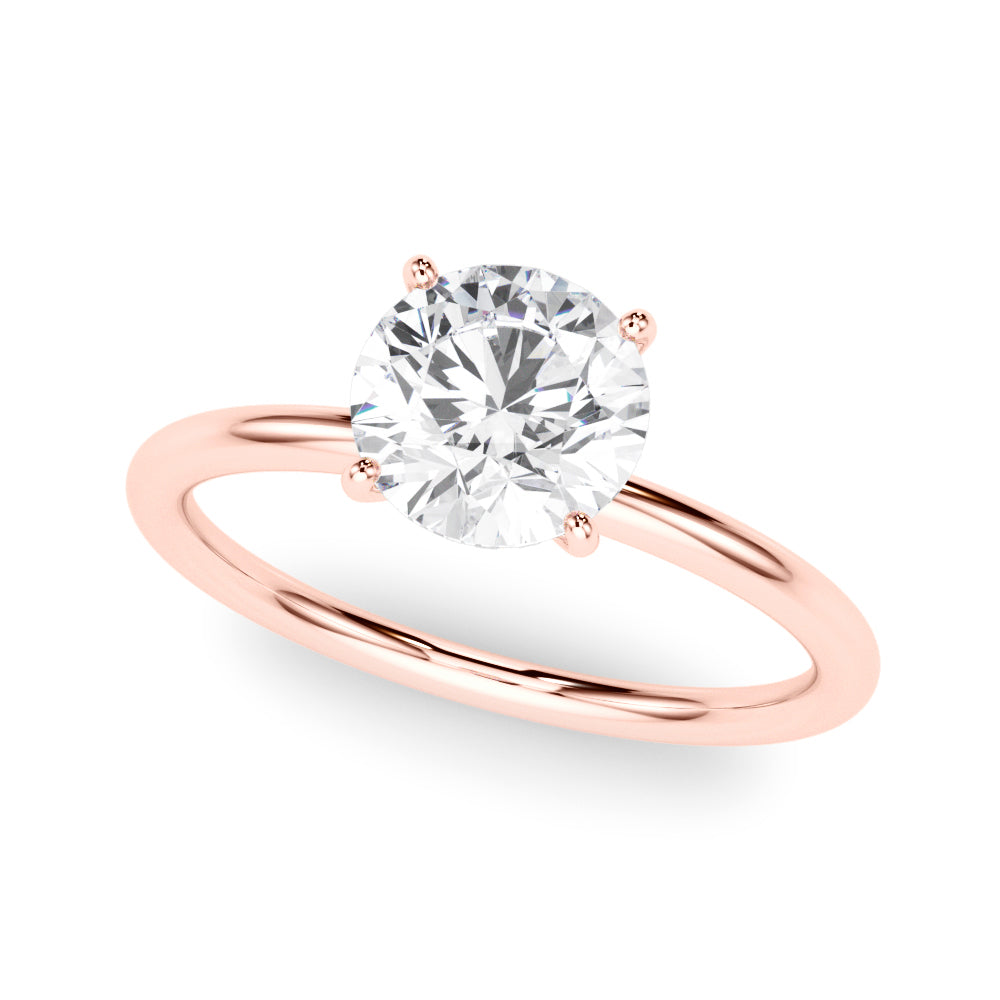 Round Center Diamond Engagement Ring · 1.07 ct tw