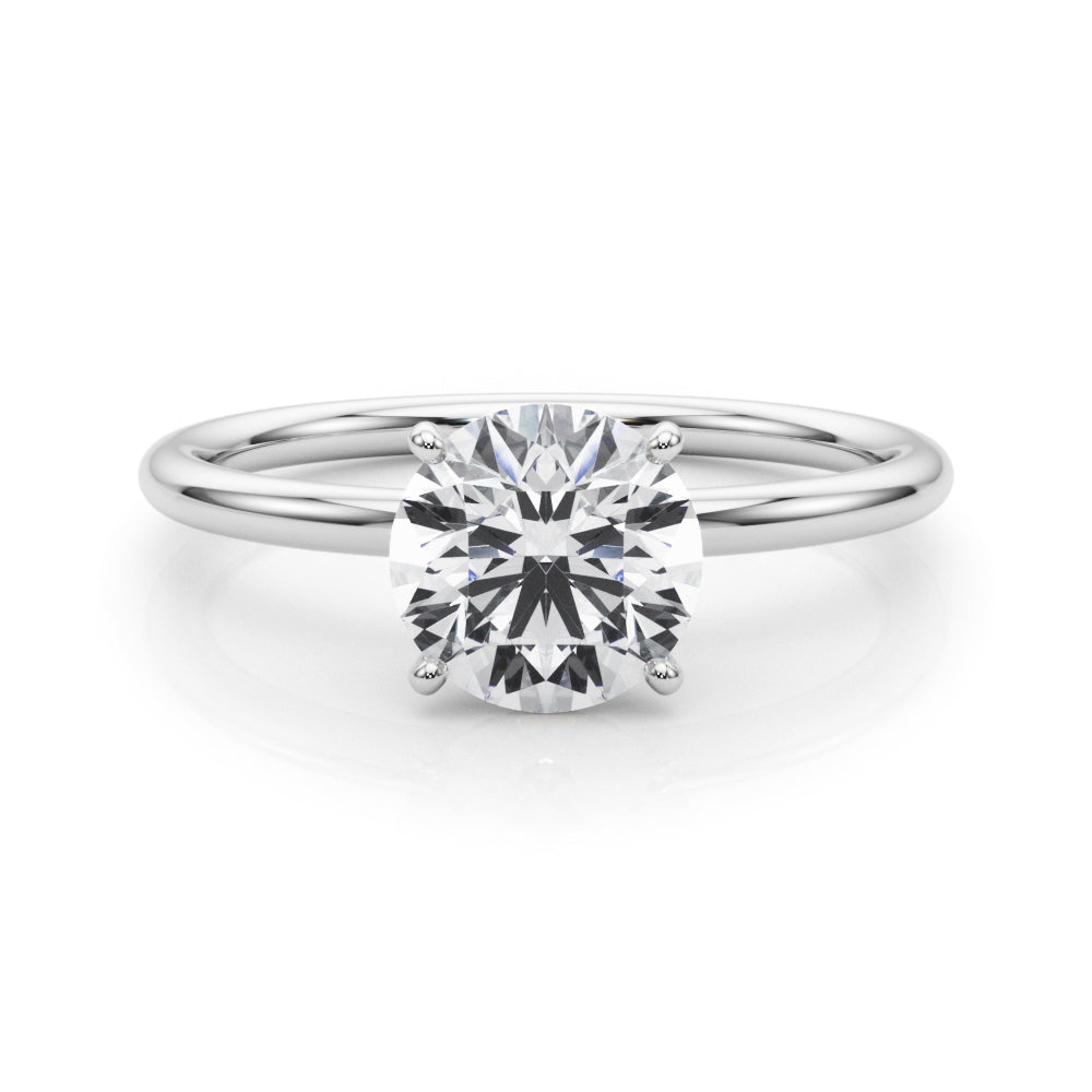 Round Center Diamond Engagement Ring · 0.81 ct tw