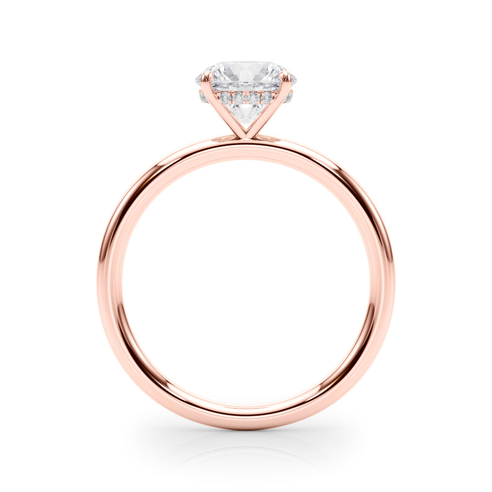 Round Center Diamond Engagement Ring · 1.07 ct tw