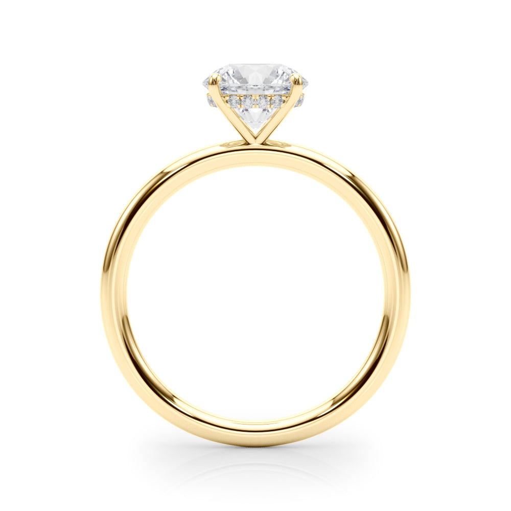 Round Center Diamond Engagement Ring · 0.81 ct tw
