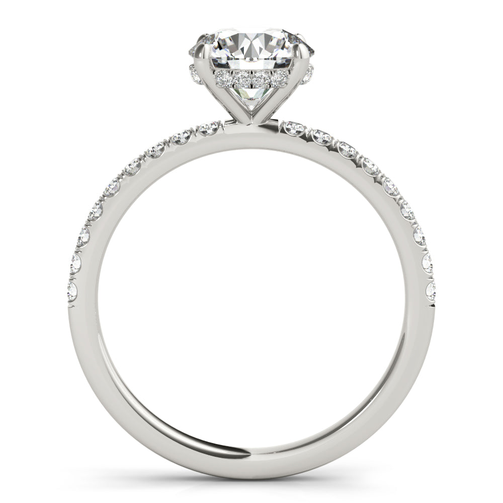 Round Single Row Center Diamond Engagement Ring · 1.26 ct tw