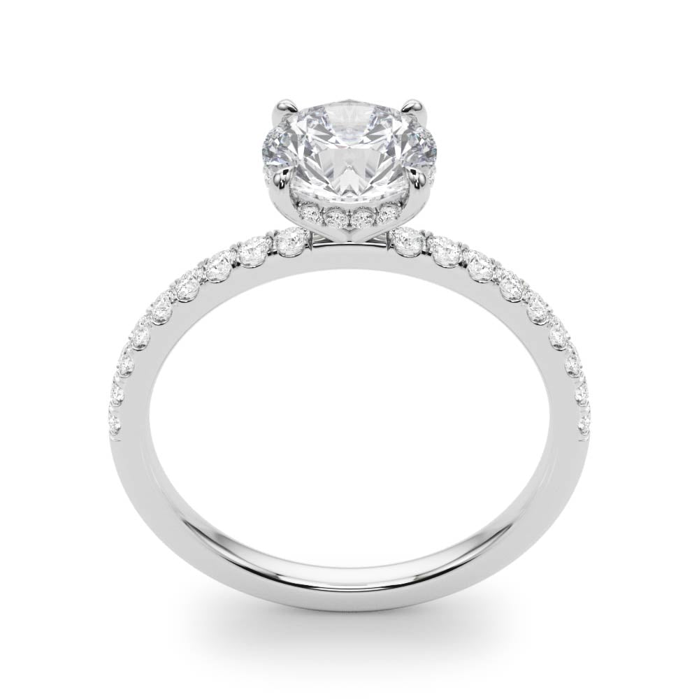 Round Single Row Center Diamond Engagement Ring · 1.26 ct tw