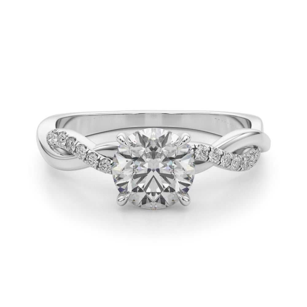 Round Diamond Engagement Ring · 0.85 ct tw