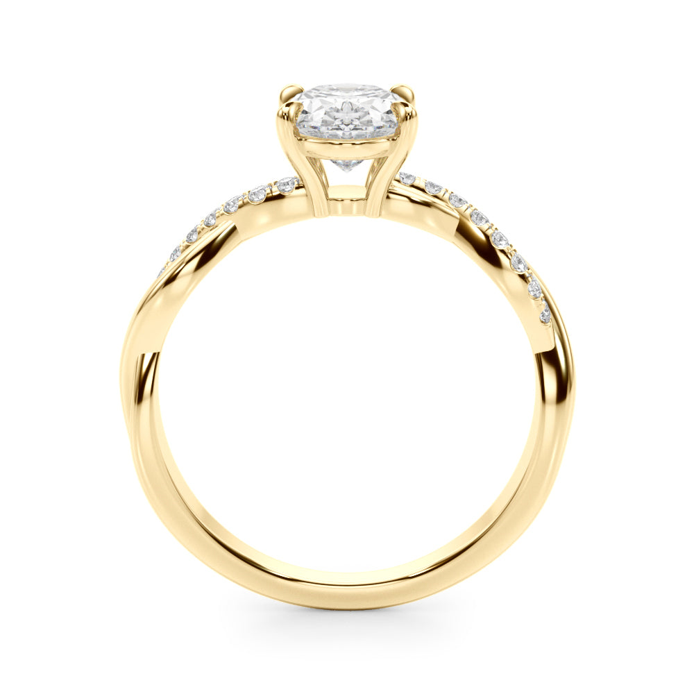 Oval Center Diamond Engagement Ring · 2.10 ct tw