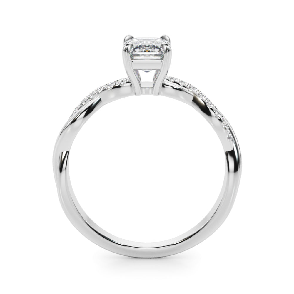 Emerald Cut Center Diamond Engagement Ring · 1.00 ct tw