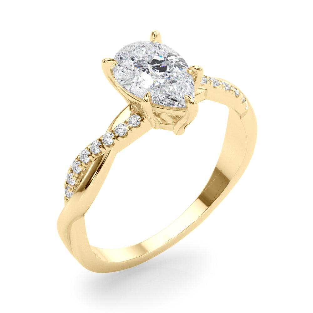 Pear Diamond Engagement Ring · 0.10 ct tw
