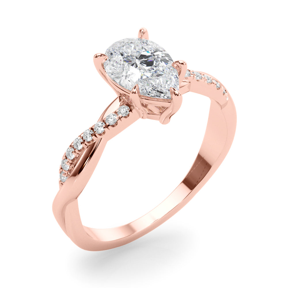 Pear Diamond Engagement Ring · 0.10 ct tw