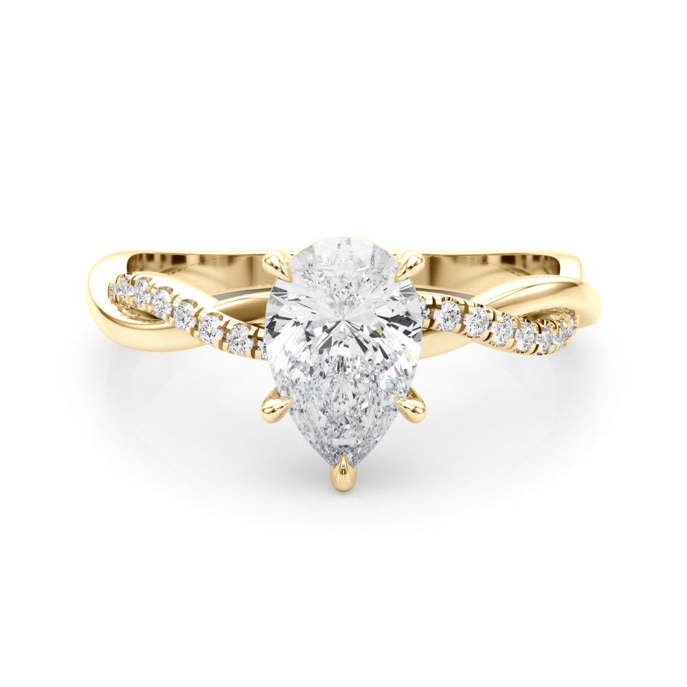 Pear Diamond Engagement Ring · 0.10 ct tw