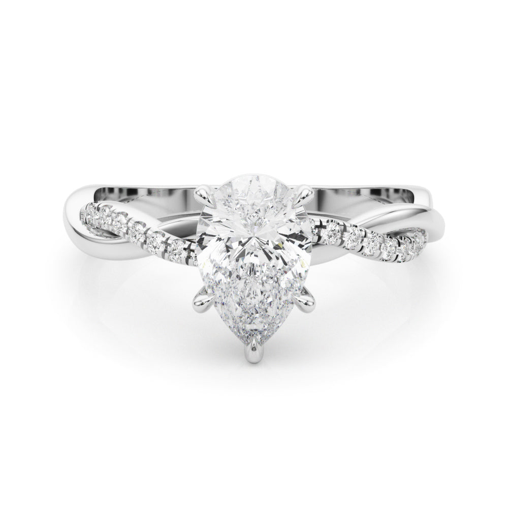 Pear Diamond Engagement Ring · 0.10 ct tw