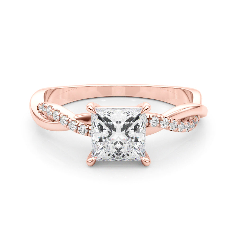 Square Diamond Engagement Ring · 2.60 ct tw