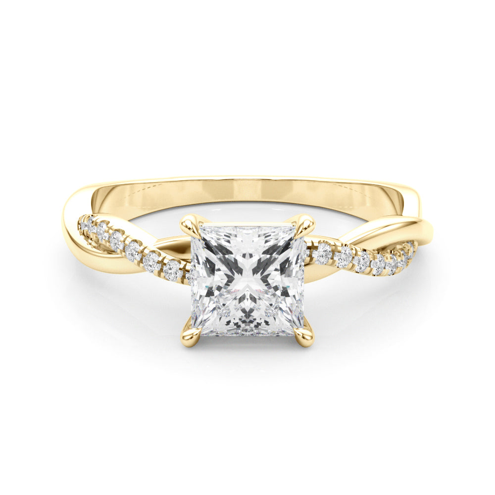 Square Diamond Engagement Ring · 0.85 ct tw