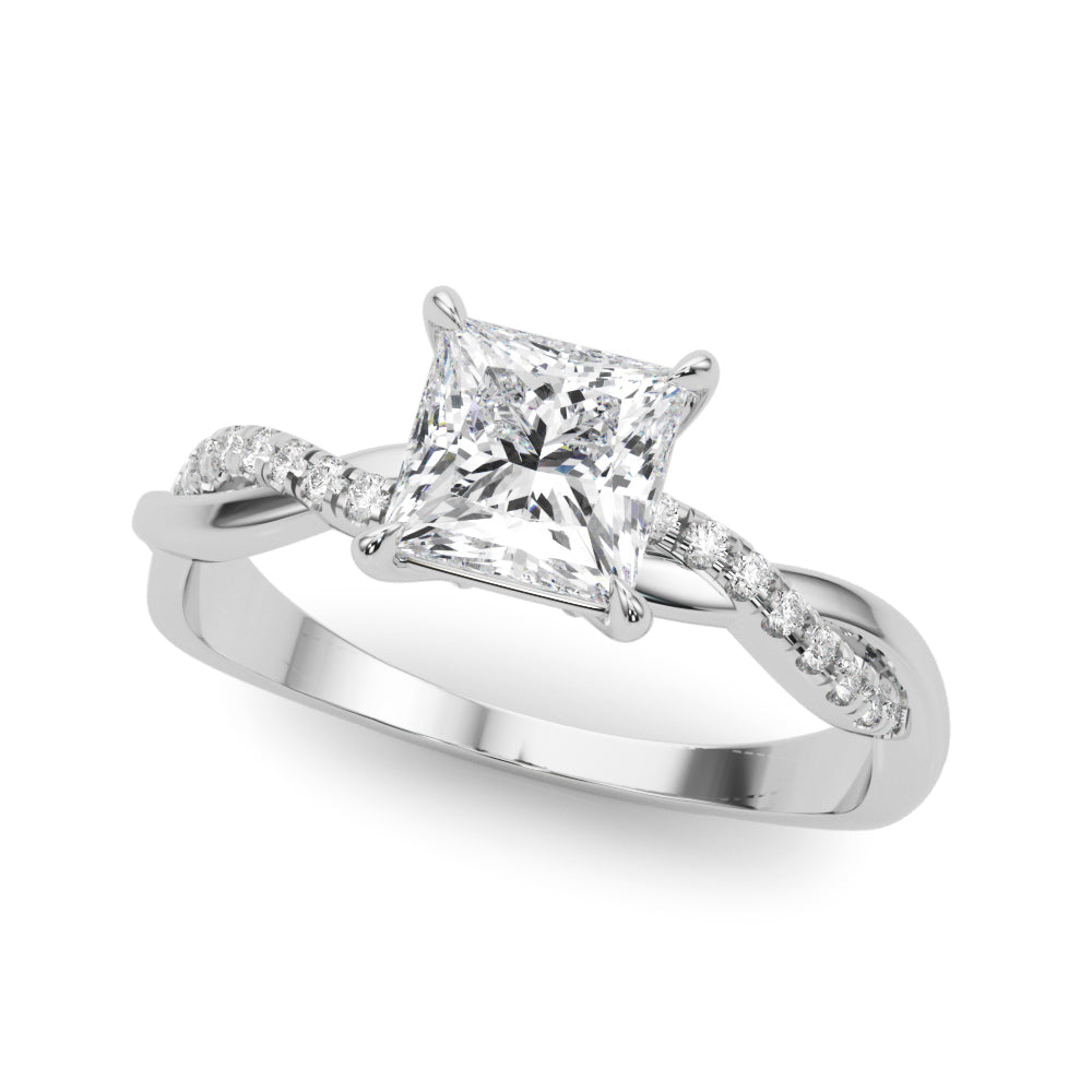 Square Diamond Engagement Ring · 1.90 ct tw