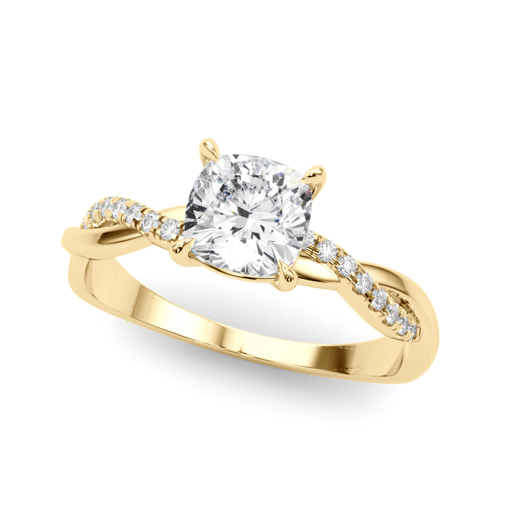 Cushion Diamond Engagement Ring · 0.43 ct tw