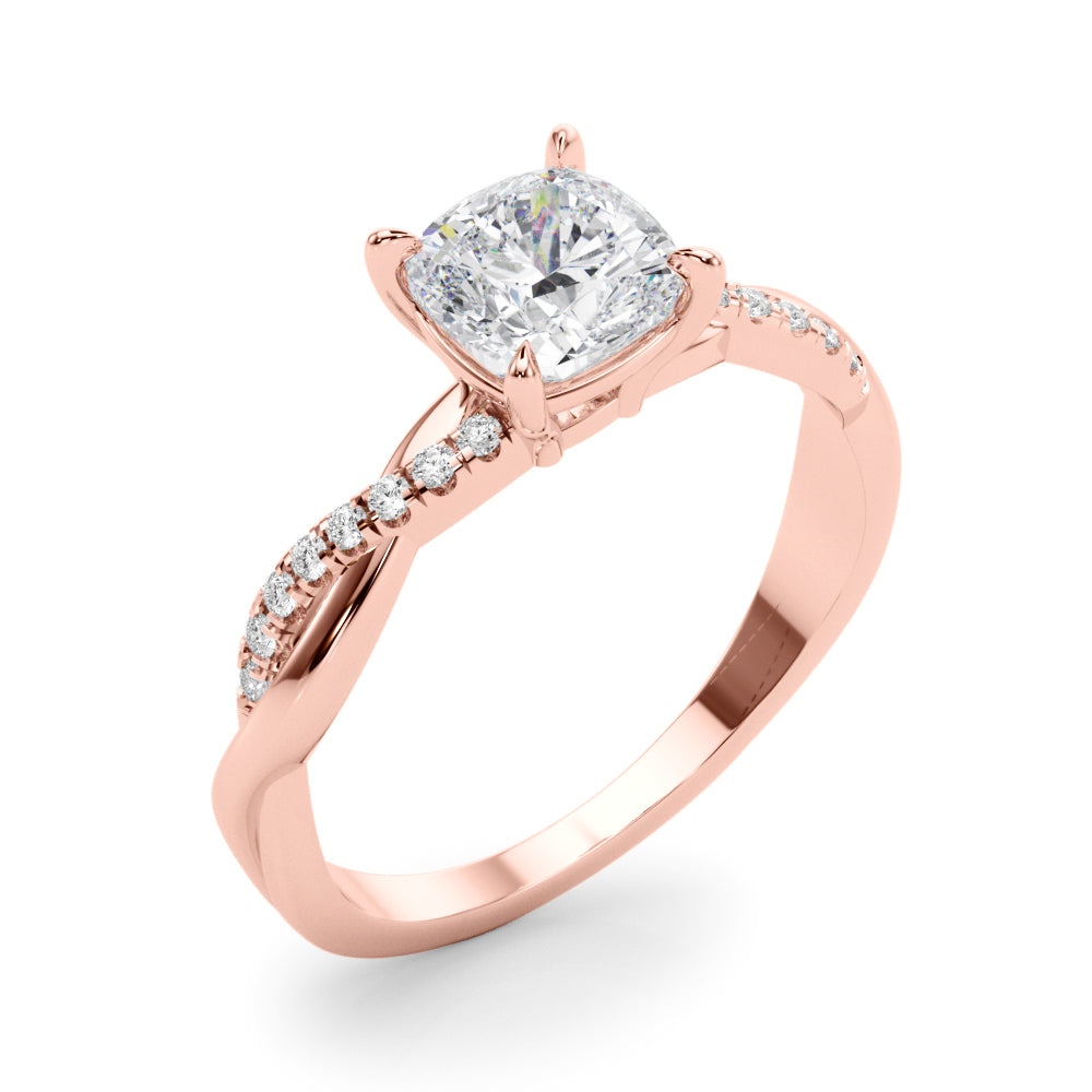 Cushion Diamond Engagement Ring · 0.10 ct tw