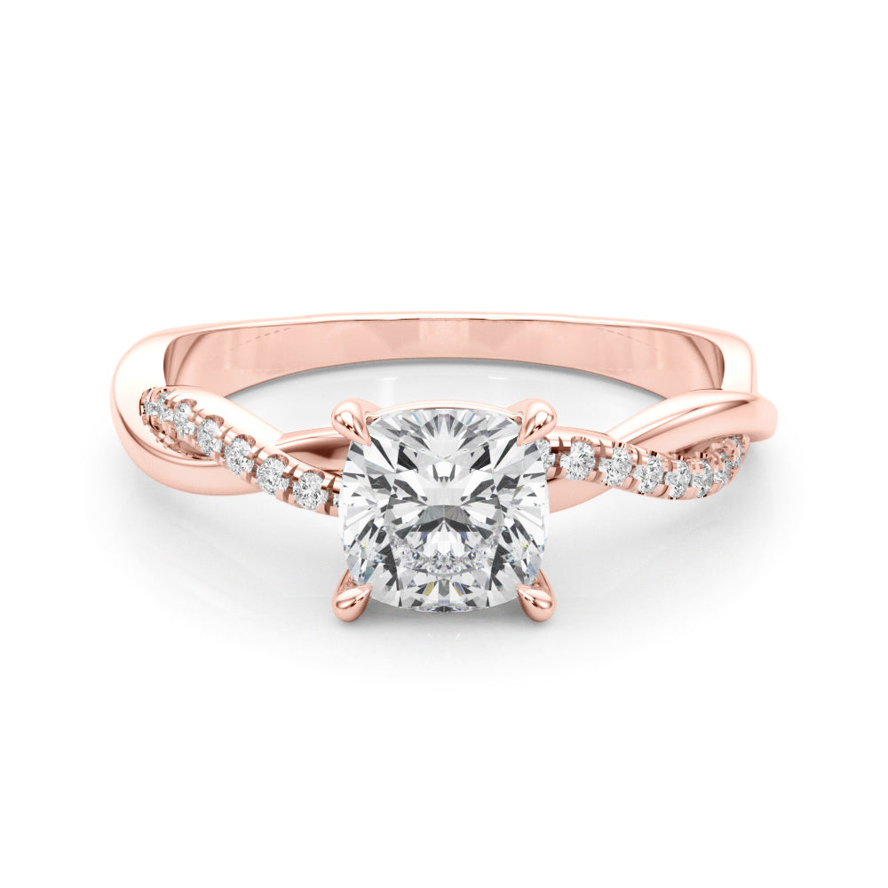 Cushion Diamond Engagement Ring · 0.10 ct tw