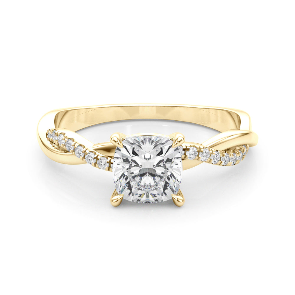 Cushion Diamond Engagement Ring · 0.10 ct tw