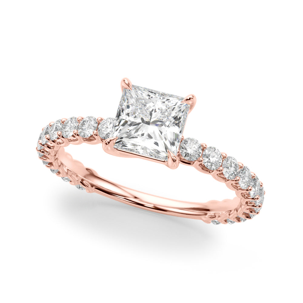 Square Diamond Engagement Ring · 3.16 ct tw