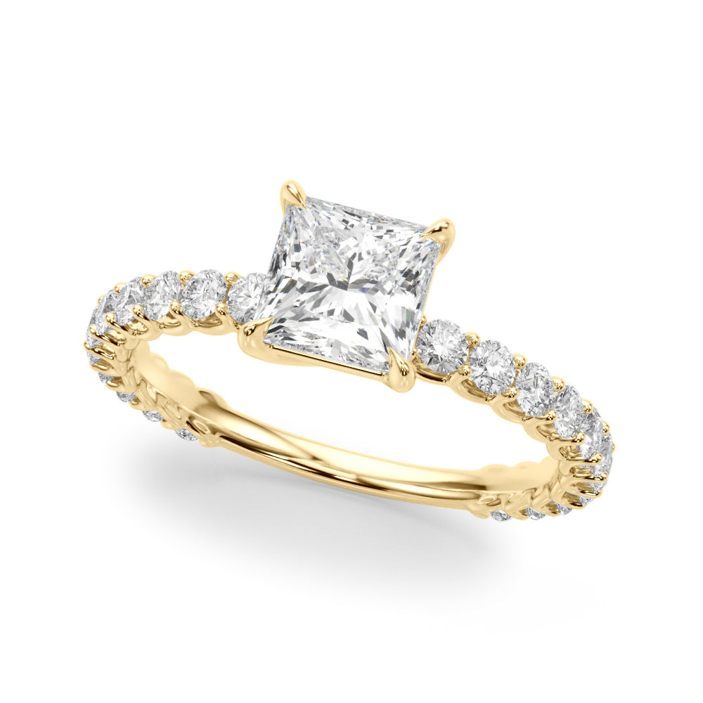 Square Diamond Engagement Ring · 3.16 ct tw