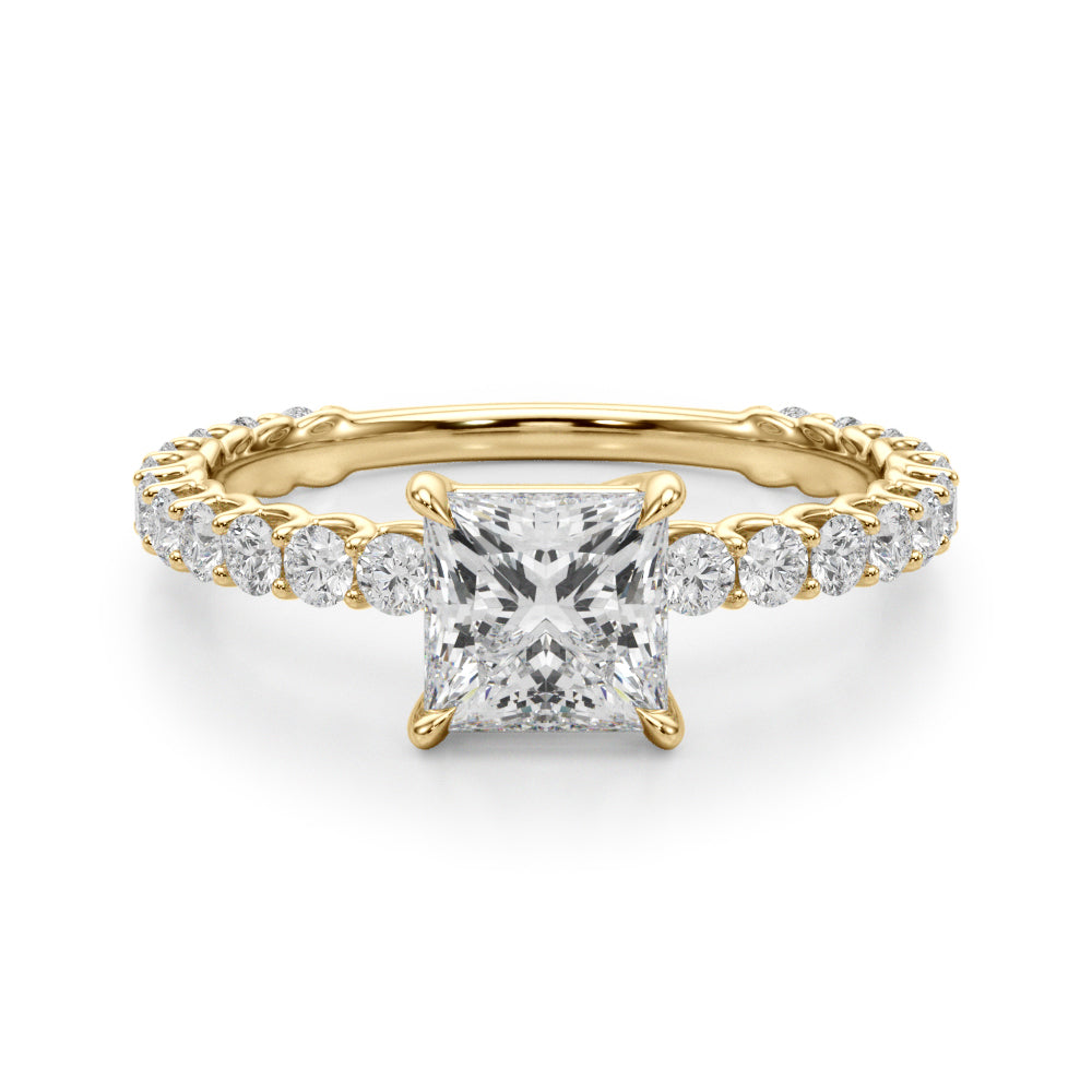 Square Diamond Engagement Ring · 3.16 ct tw
