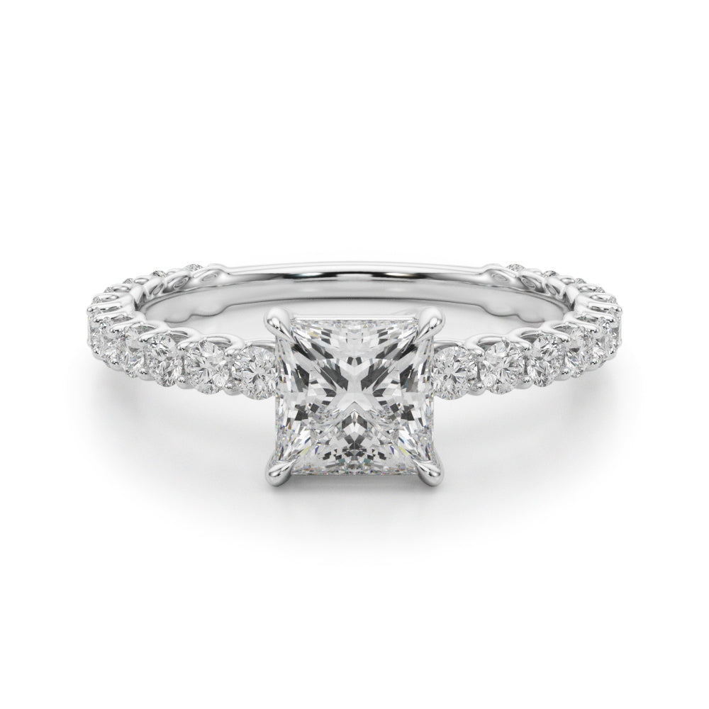 Square Diamond Engagement Ring · 3.16 ct tw