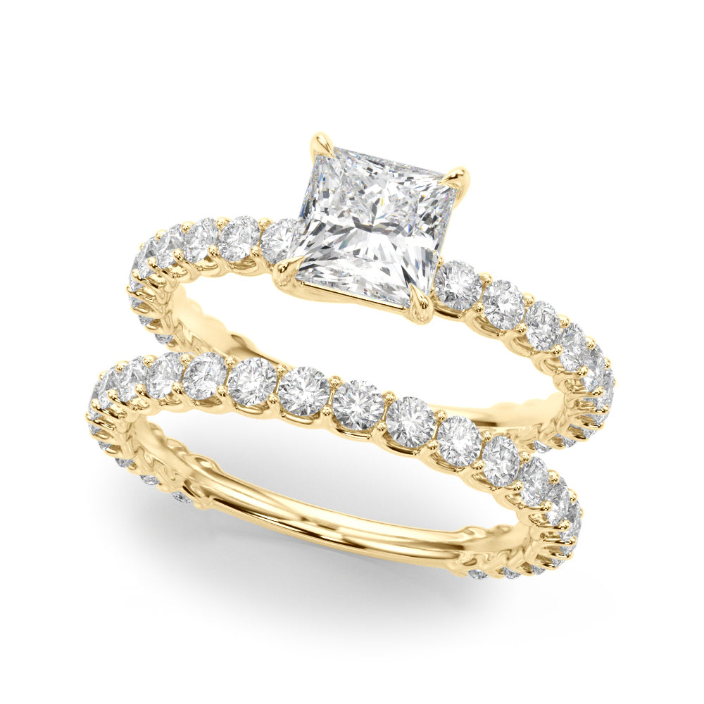 Square Diamond Engagement Ring · 3.16 ct tw