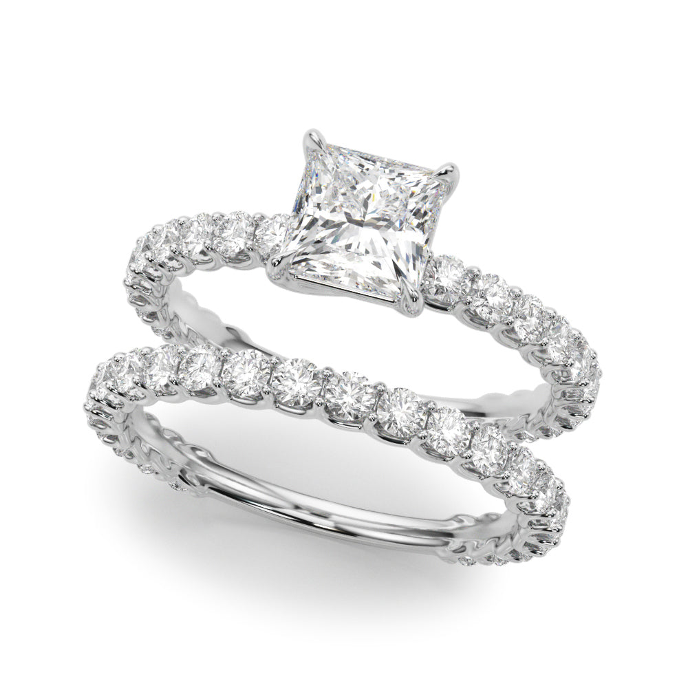 Square Diamond Engagement Ring · 3.16 ct tw