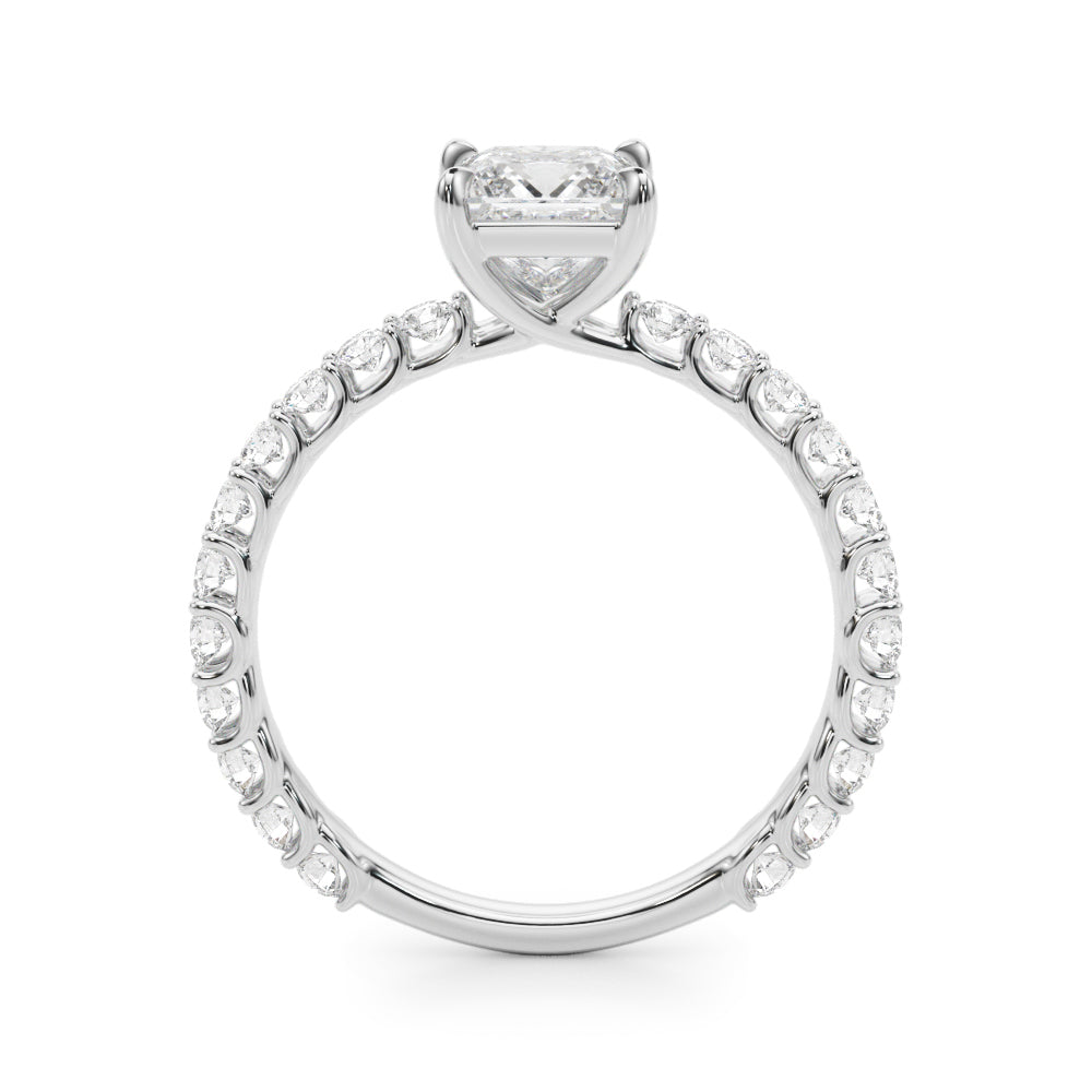 Square Diamond Engagement Ring · 3.16 ct tw