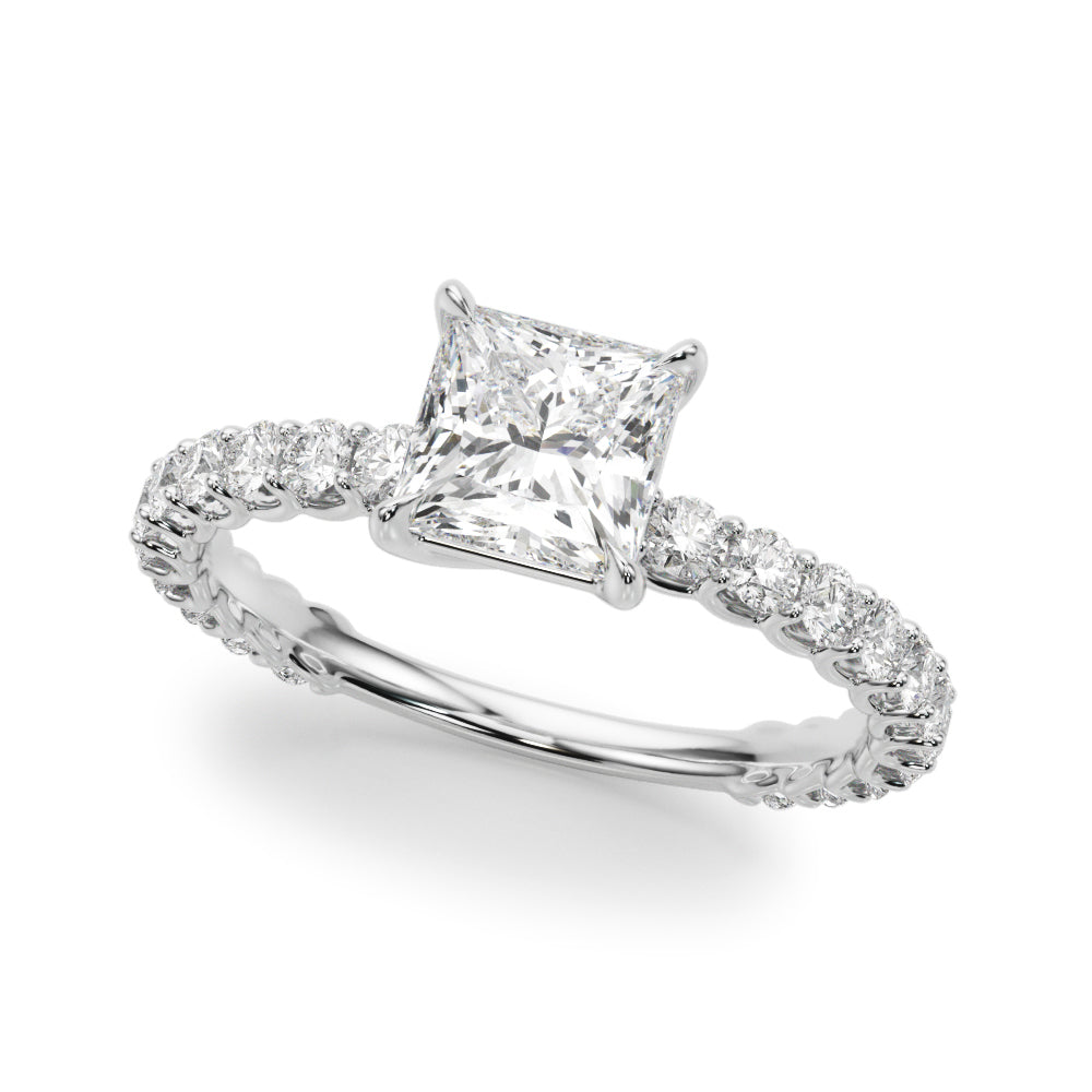 Square Diamond Engagement Ring · 3.16 ct tw