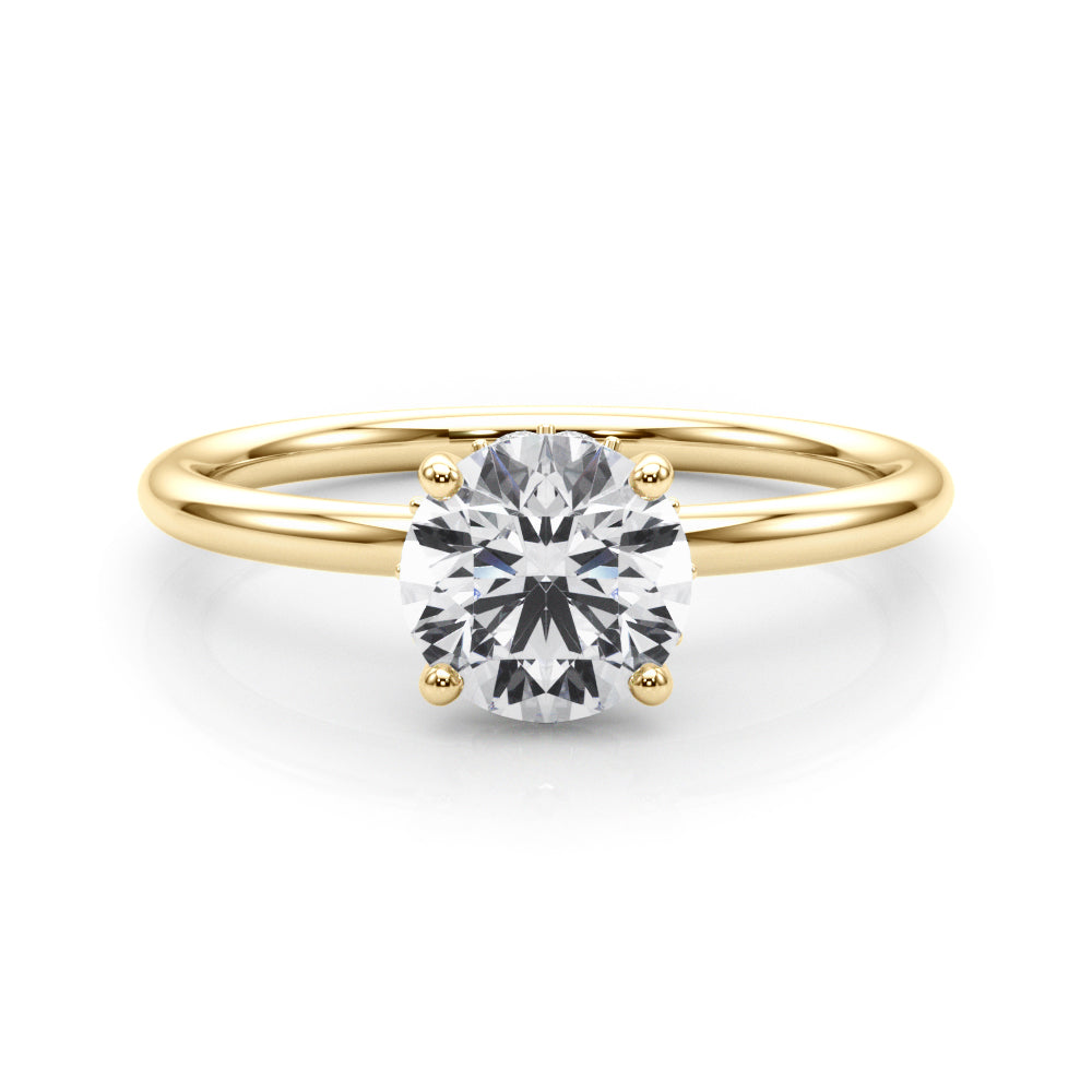 Round Hidden Halo Diamond Engagement Ring · 1.83 ct tw