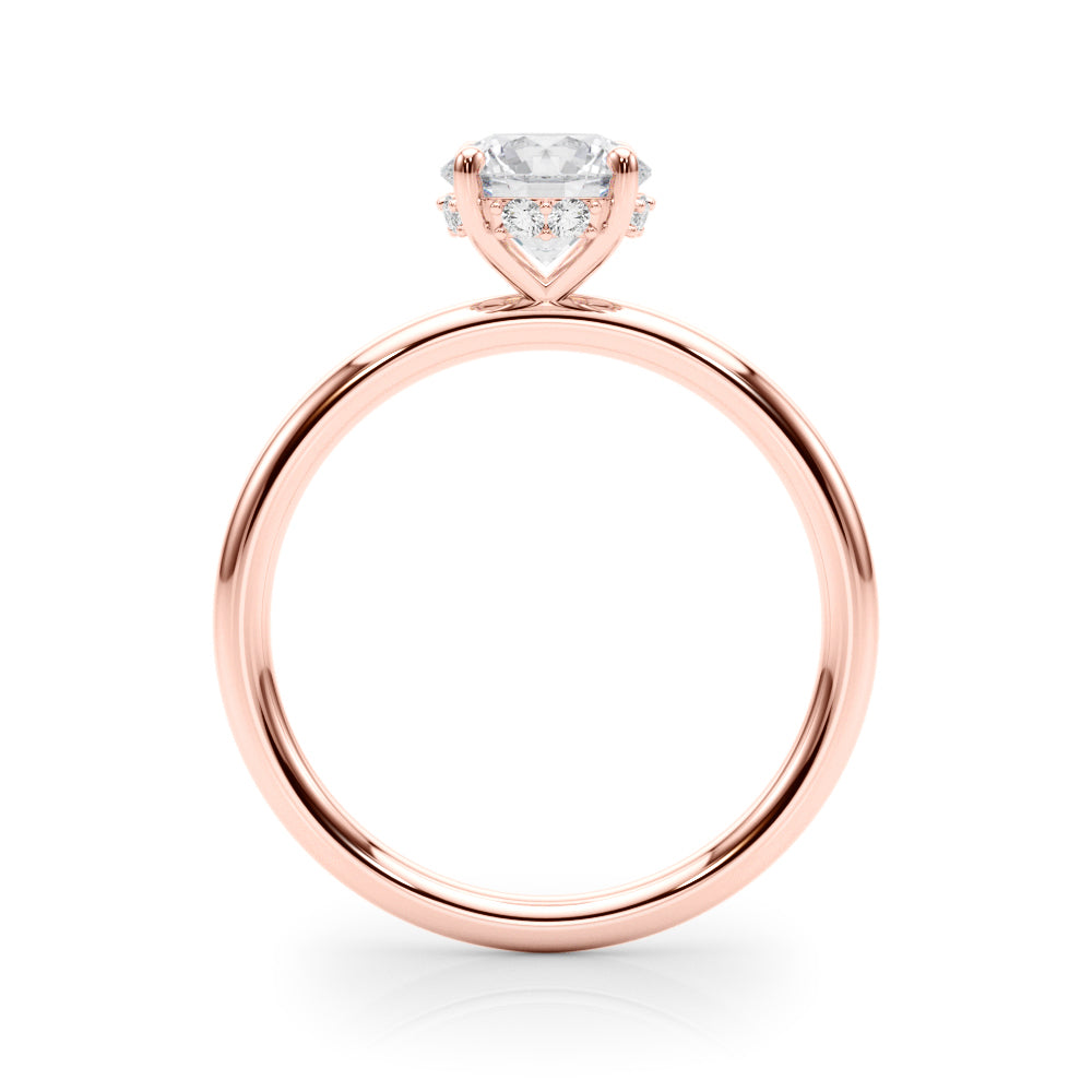 Round Hidden Halo Diamond Engagement Ring · 1.83 ct tw