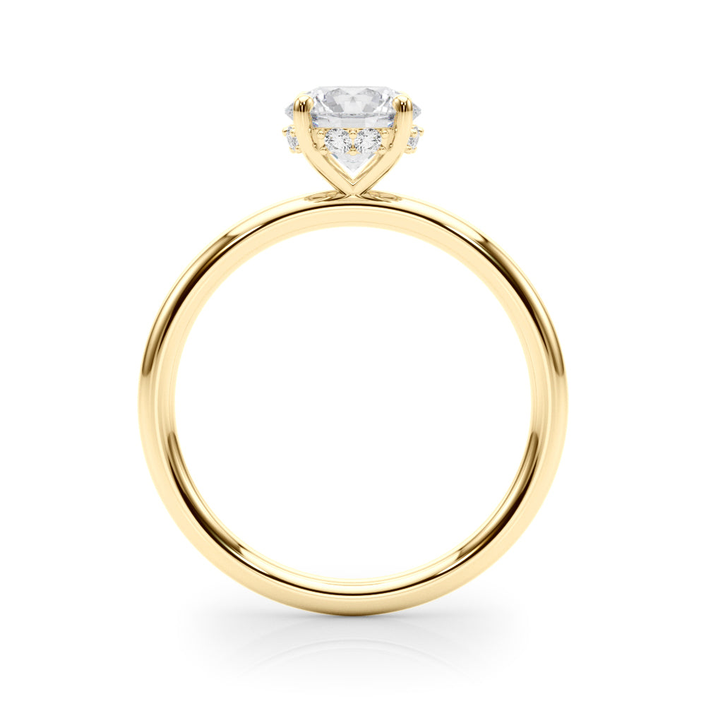 Round Hidden Halo Diamond Engagement Ring · 1.83 ct tw
