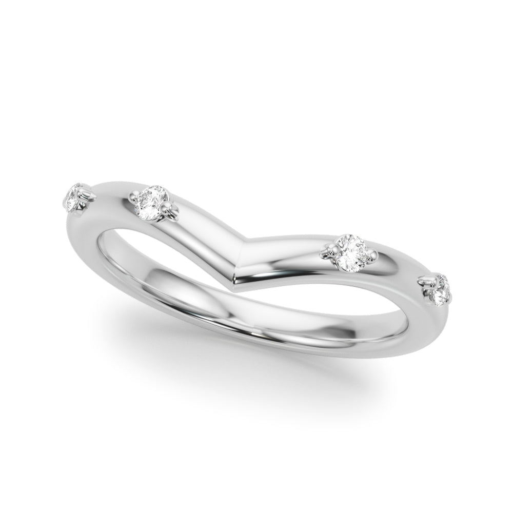 Chevron Diamond Band · 0.10 ct tw