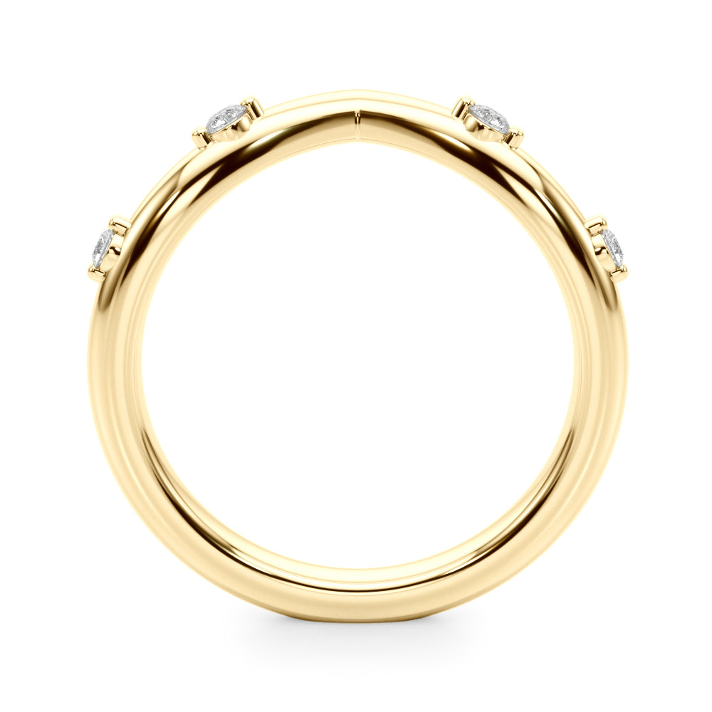 Chevron Diamond Band · 0.10 ct tw