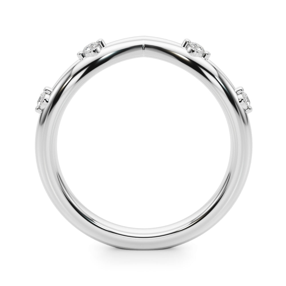 Chevron Diamond Band · 0.10 ct tw