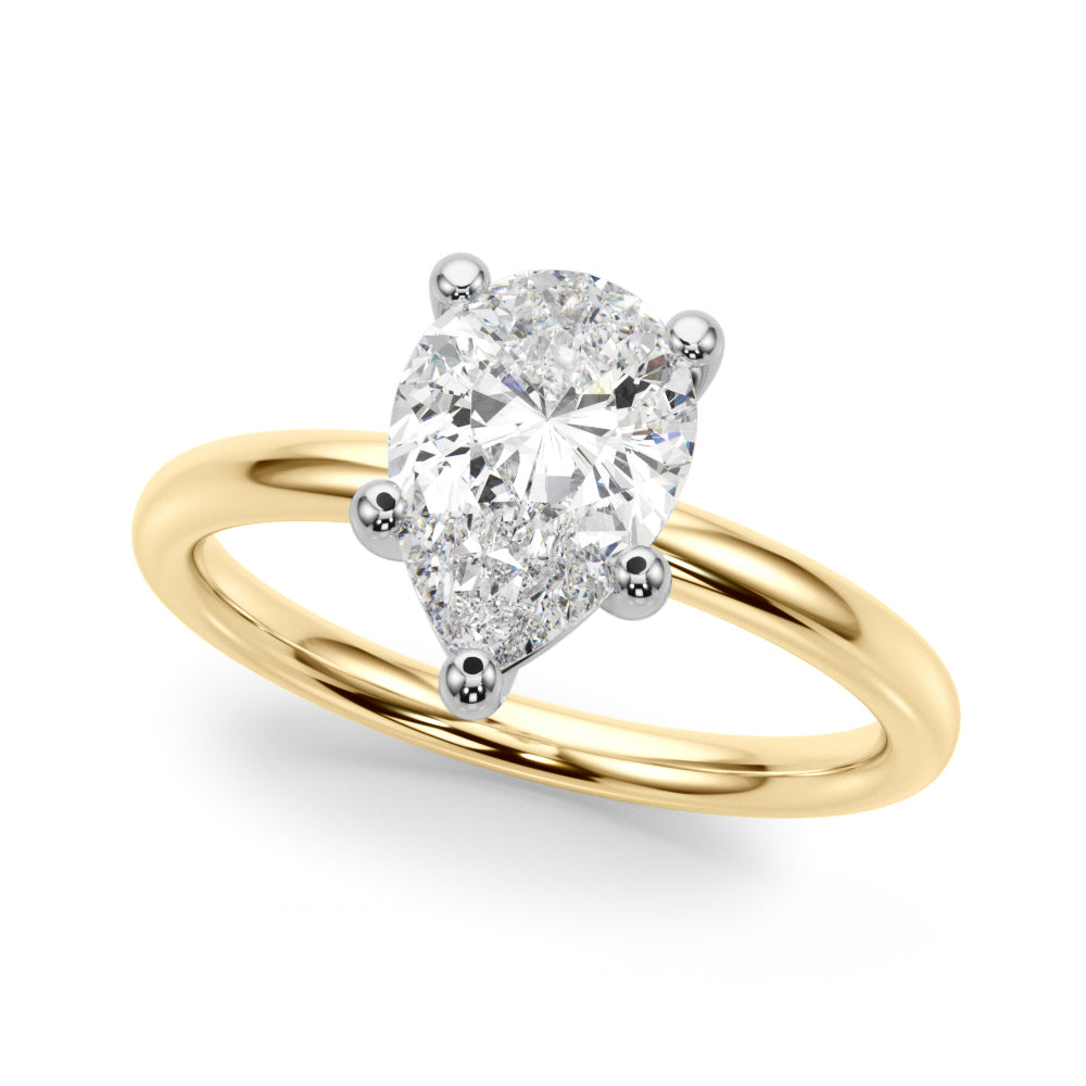 Pear Shape Solitaire Engagement Ring
