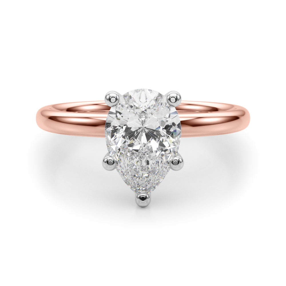 Pear Shape Solitaire Engagement Ring
