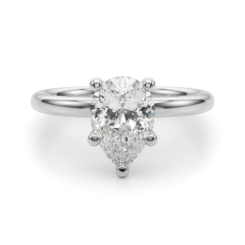 Pear Shape Solitaire Engagement Ring