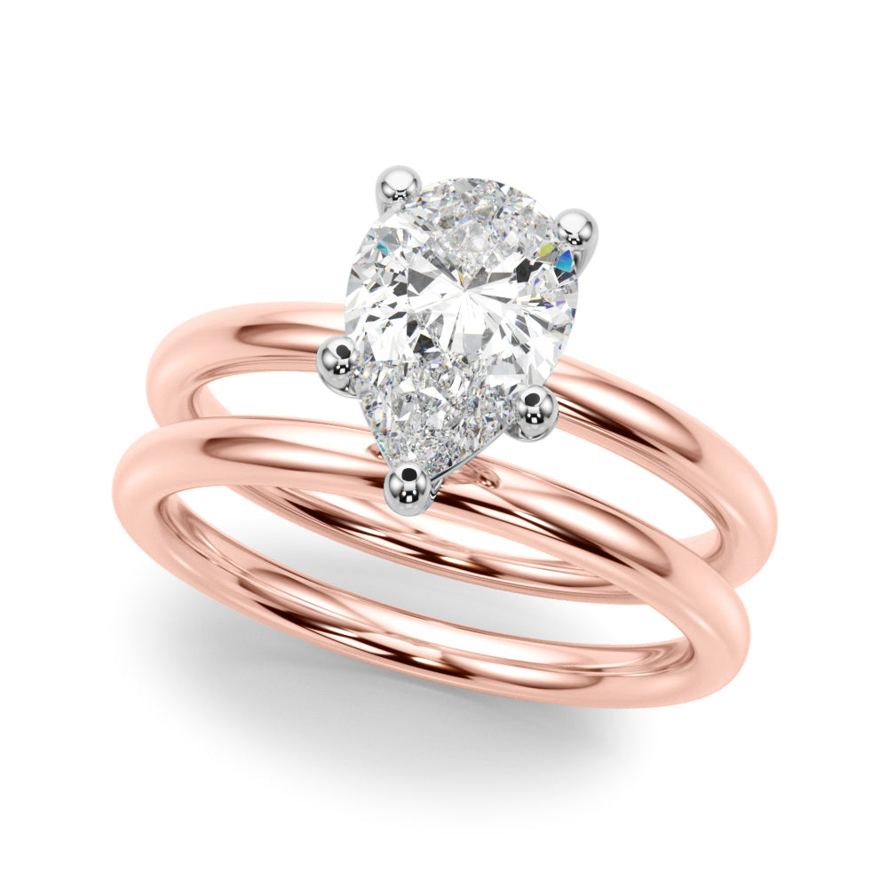 Pear Shape Solitaire Engagement Ring