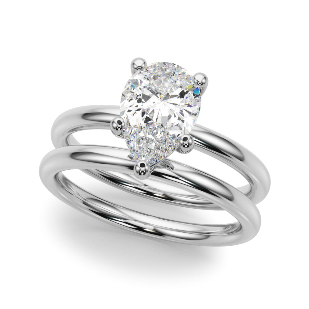 Pear Shape Solitaire Engagement Ring