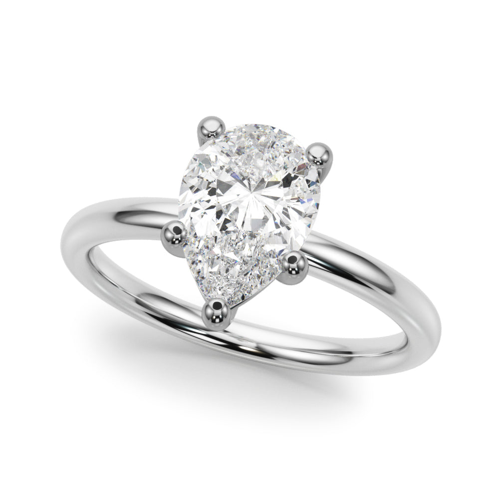 Pear Shape Solitaire Engagement Ring