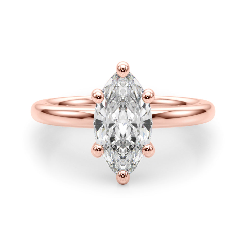 Marquise Diamond Solitaire Engagement Ring · 0.33 ct tw