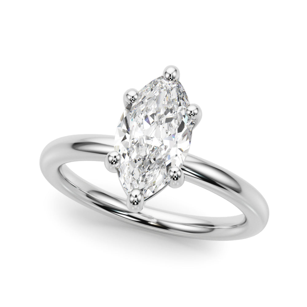 Marquise Diamond Solitaire Engagement Ring · 0.33 ct tw